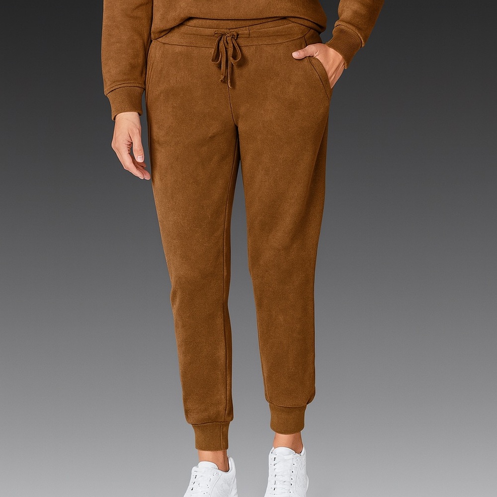 NWT Goodthreads Women's Fleece Jogger Sweatpants in‎ Mustard Brown XS
